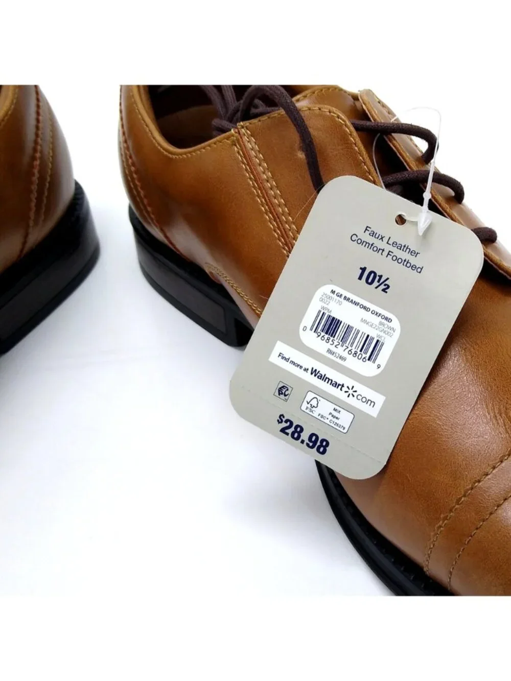 George Branford Oxfords Casual Dress Shoe Cap Toe Men Size 10.5 Fit True to Size
